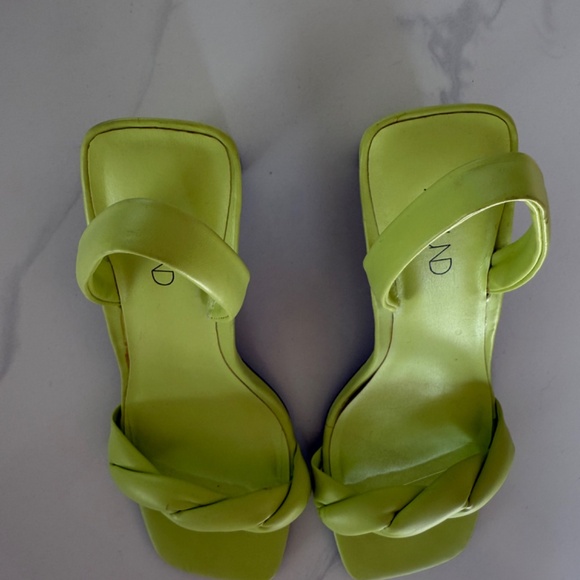 Abound Ryleigh Braided Square-Toe Sandals in Green Pear - Picture 6 of 7